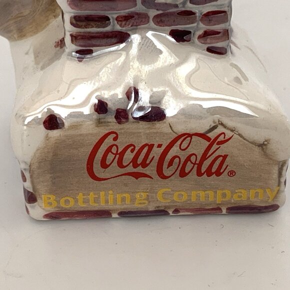 2003 Coca-Cola Holiday Pearlescent Porcelain Ornament Polar Bear 4" Vintage - Picture 7 of 14
